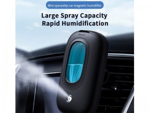 دستگاه بخور سرد خودرو بیسوس Mini Spaceship Car Magnetic Humidifier بهمراه هولدر مگنتی