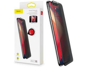 محافظ صفحه نمايش بیسوس مدل Curved Screen Anti-peeping Tempered Glass مناسب برای گوشی موبایل اپل iPhone 11 Pro/XS (پک 2 عددی)