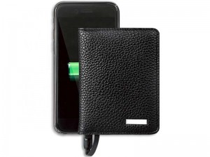 کیف چرمی و پاور بانک 4000 میلی آمپر ژوس مدل ZS-PB-013