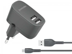 شارژر دیواری پرودو مدل PD-56EUM بهمراه کابل میکرو یو اس بی