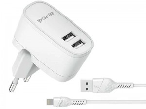 شارژر دیواری پرودو مدل PD-56EUL بهمراه کابل لایتنینگ