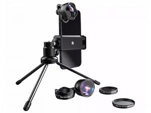 لنز 5 تایی گوشی موبایل با سه پایه لی کیو آی مدل LQ-185