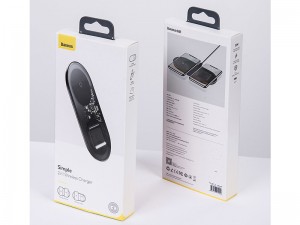 شارژر بی سیم دو کاره بیسوس مدل Simple 2in1 Wireless Charger مناسب برای  گوشی موبایل و ایرپاد