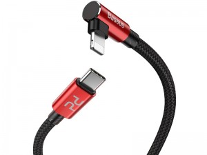 کابل شارژ سریع تایپ سی به لایتنینگ بیسوس مدل MVP Elbow PD Flash Charge Cable