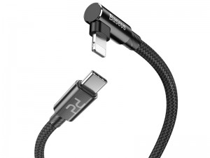کابل شارژ سریع تایپ سی به لایتنینگ بیسوس مدل MVP Elbow PD Flash Charge Cable