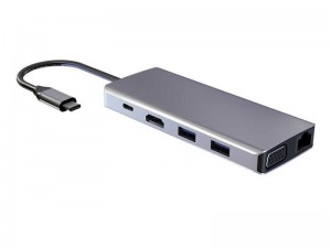 هاب 11 پورت USB-C پاورو لوژی مدل P11CHBGY