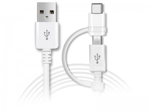کابل دو کاره سامسونگ مدل USB Type-A to Micro USB & Type-C (غیر اصل)