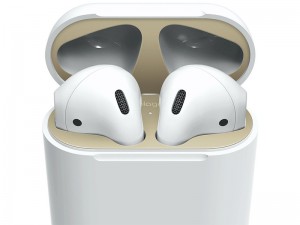 برچسب محافظ سطح داخلی کیس شارژ ایرپاد 2 برند الاگو مدل AirPods Dust Guard (پک 2 عددی)