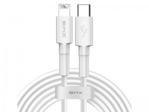 کابل تبدیل Type-C به Lightning بی ام ایکس مدل Mini White دارای تاییدیه MFi شرکت اپل
