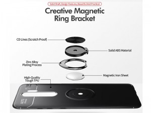 کاور حلقه انگشتی مدل Becation مناسب برای گوشی موبایل شیائومی Redmi Note 8 Pro