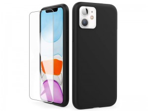 کاور سیلیکونی آها استایل مناسب برای گوشی موبایل آیفون 11 بهمراه گلس صفحه نمایش