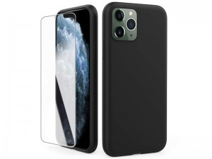 کاور سیلیکونی آها استایل مناسب برای گوشی موبایل آیفون 11 پرو مکس بهمراه گلس صفحه نمایش