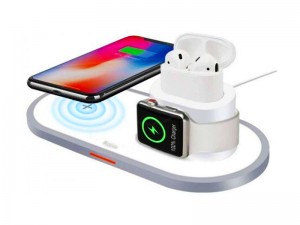 شارژر بی سیم سه کاره دیویا مدل EA162 مناسب برای شارژ گوشی، ایرپاد و اپل واچ