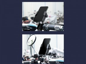 پایه نگهدارنده موبایل موتور و دوچرخه بیسوس مدل Armor Motorcycle Holder