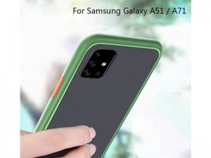 کاور پشت مات دور رنگی مناسب برای گوشی موبایل سامسونگ A71