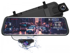 آینه ماشین دوربین دار مدل Azdome your car Companion 9.66'' Touch Screen