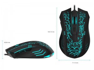 ماوس مخصوص بازی هویت مدل HV-MS672