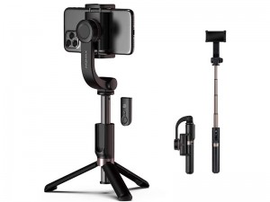 گیمبال و مونوپاد بلوتوثی سه پایه دار بیسوس مدل Lovely Folding Stand Selfie Stabilizer