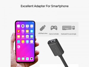 کابل تبدیل microUSB-B به USB-A OTG یونیتک مدل Y-C438GBK