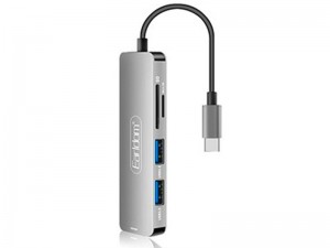 هاب تایپ سی 5 پورت ارلدام مدل ET-C4