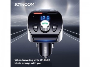 شارژر فندکی و پخش کننده بلوتوث جویروم مدل JR-CL02 Shadow Series با قابلیت مکالمه
