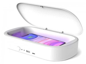 دستگاه ضد عفونی کننده گوشی موبایل ارلدام مدل OD-KFX001 با قابلیت شارژ وایرلس