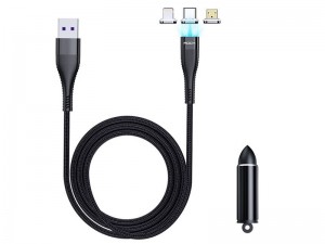 کابل مگنتی فست شارژ سه سر راک مدل RCB0741 G11 5A