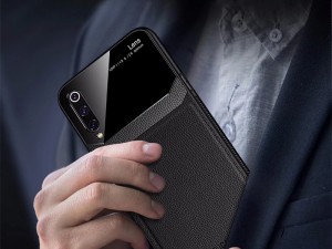 کاور دور دوخت چرم و گلس مدل Delicate Case مناسب برای گوشی موبایل سامسونگ Note 10 Plus