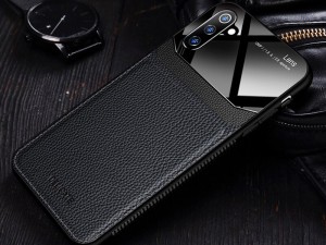 کاور دور دوخت چرم و گلس مدل Delicate Case مناسب برای گوشی موبایل سامسونگ Note 10 Plus