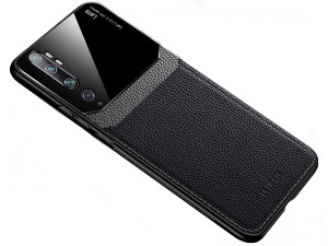 کاور دور دوخت چرم و گلس مدل Delicate Case مناسب برای گوشی موبایل شیائومی Mi CC9 Pro/Mi Note 10/Mi Note 10 Pro
