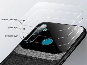 کاور دور دوخت چرم و گلس مدل Delicate Case مناسب برای گوشی موبایل شیائومی Redmi Note 8