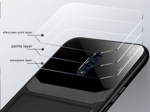 کاور دور دوخت چرم و گلس مدل Delicate Case مناسب برای گوشی موبایل شیائومی Redmi Note 8 Pro