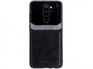 کاور دور دوخت چرم و گلس مدل Delicate Case مناسب برای گوشی موبایل شیائومی Redmi Note 8 Pro