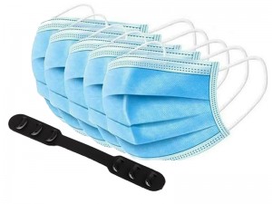 بسته 50 عددی ماسک طبی استریل شده مدل Face Mask BS-Y003 (بهمراه 5 عدد گیره نگهدارنده بند ماسک بعنوان هدیه)