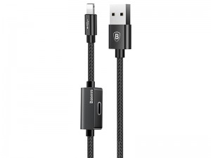 کابل صدا و شارژ لایتنینگ بیسوس مدل Music Series Audio Cable