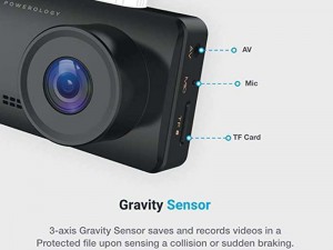 دوربین فیلم برداری هوشمند خودرو پاورولوژی مدل Dash Camera Pro