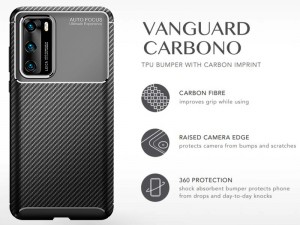 کاور ویوا مادرید مدل Carbono Vanguard مناسب برای گوشی موبایل هوآوی P40