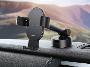 پایه نگهدارنده گوشی موبایل بیسوس مدل Simplism Gravity Car Mount Holder