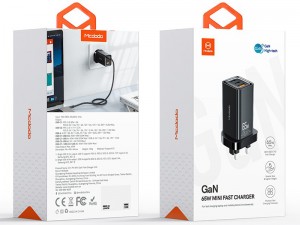 شارژر دیواری فست شارژ مک دودو مدل CH-791 GaN 65W Mini Fast Charger