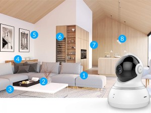 دوربین تحت شبکه 360 درجه شیائومی مدل YI Dome Camera 720p