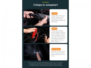 پاوربانک و جامپ استارتر خودرو بیسوس مدل Reboost Jump Starter