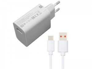شارژر دیواری فست شارژ 33 وات اورجینال شیائومی مدل MDY-11-EZ بهمراه کابل تایپ سی