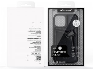 کاور چرمی اورجینال نیلکین مدل Aoge Leather Case مناسب برای گوشی موبایل iPhone 12 Pro Max