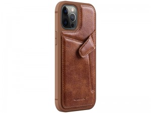 کاور چرمی اورجینال نیلکین مدل Aoge Leather Case مناسب برای گوشی موبایل iPhone 12 Pro Max