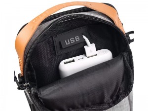 کیف رو دوشی USB دار پوسو مدل G222-B Mobile Bag 6 inch