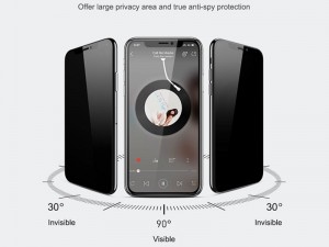 محافظ صفحه نمایش لیتو مدل Privacy Glass مناسب برای گوشی موبایل iPhone 12 Pro Max