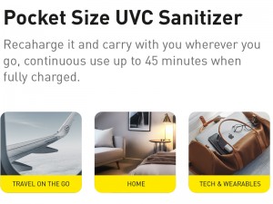 دستگاه ضد عفونی کننده UV ویوا مادرید مدل Raydon Pocket Size UVC-LED Sanitizer