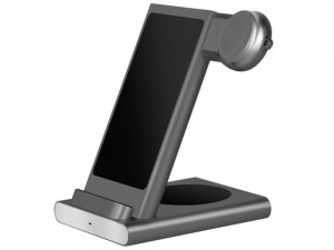 شارژر بی سیم سه کاره کوتچی مدل CS5700 3 IN 1 Aluminum Multifunctional Base