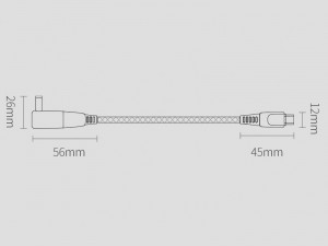 کابل دو سر تایپ سی به سوزنی لپ تاپ بیسوس مدل One-for-two Fast Charging Data Cable Type-C to C+DC 100W CA1T2-A01