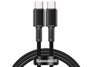 کابل فست شارژ دو سر تایپ سی بیسوس مدل High Density Braided Fast charging Data Cable 100W GATGD-01 به طول 1 متر